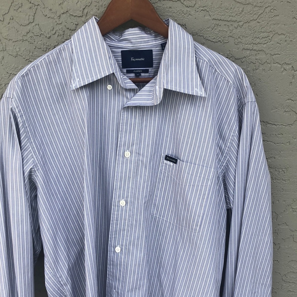 Faconnable Long Sleeve Shirt- XL